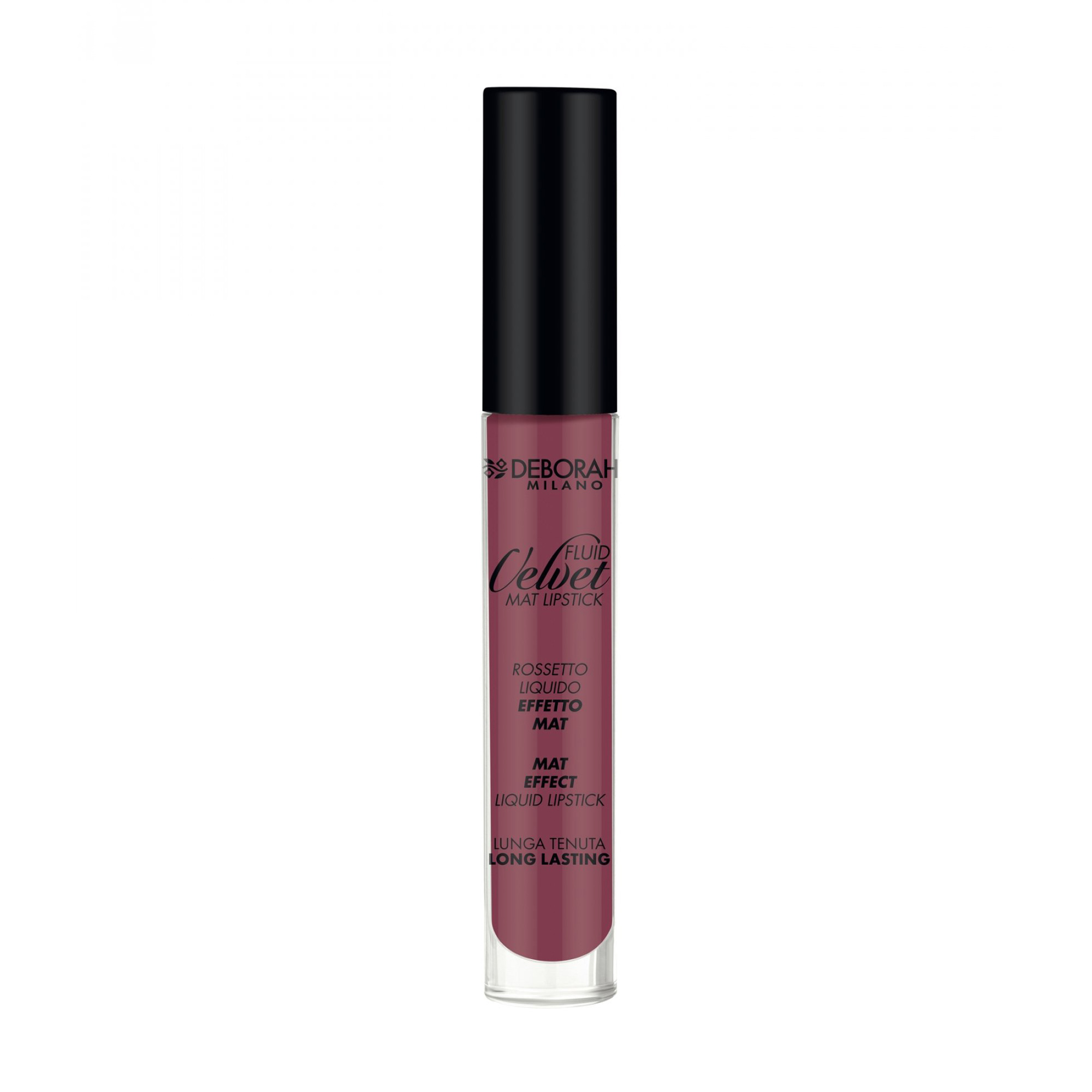 Рідка матова помада для губ Deborah Fluid Velvet Mat Lipstick, 08 Light Mauve, 8 мл